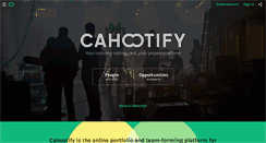 Desktop Screenshot of cahootify.com